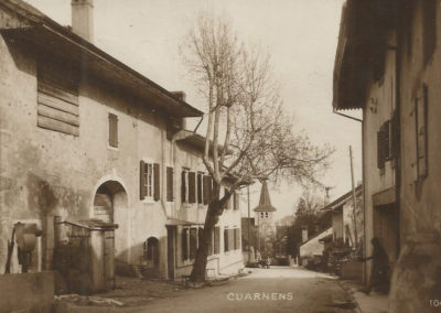 Photo ancienne du Village de Cuarnens, Rue du Temple
